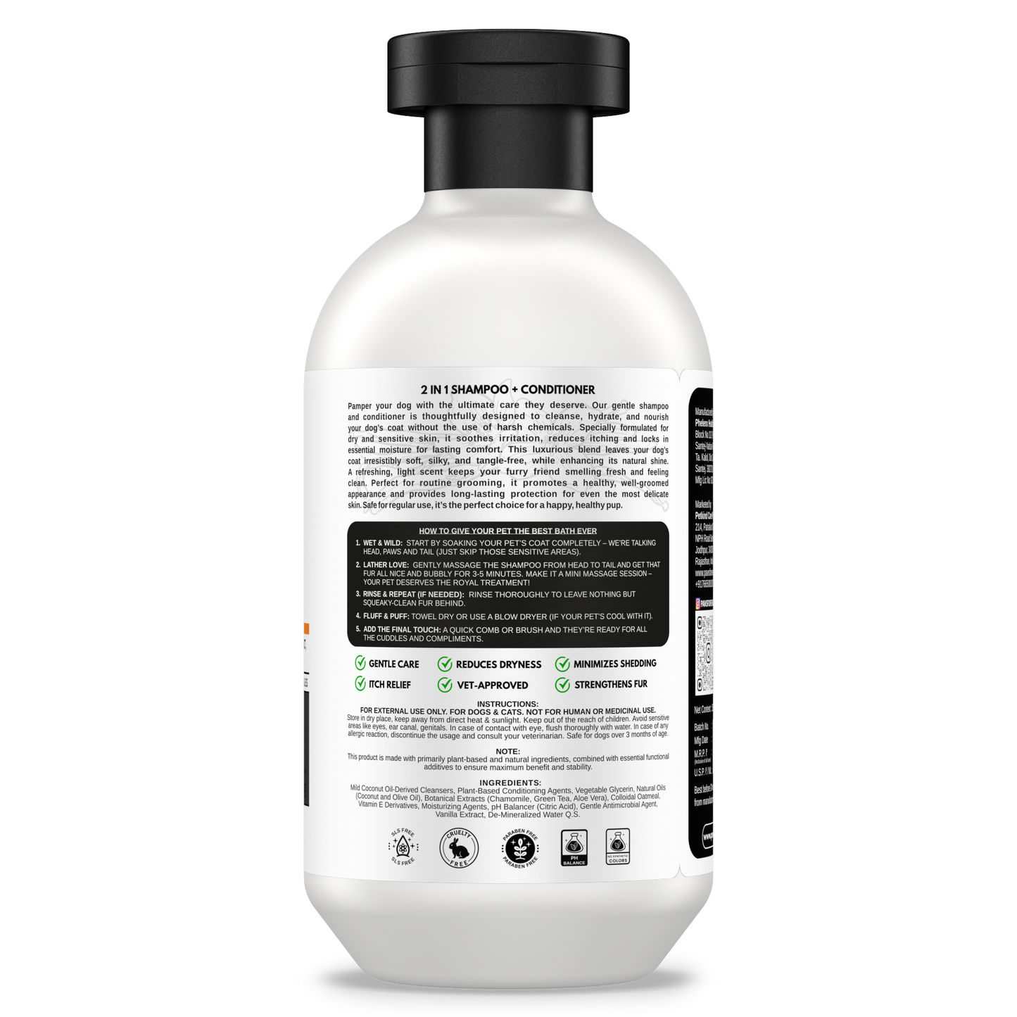 Paws Forever 2-in-1 Shampoo and Conditioner For Dogs and Cats