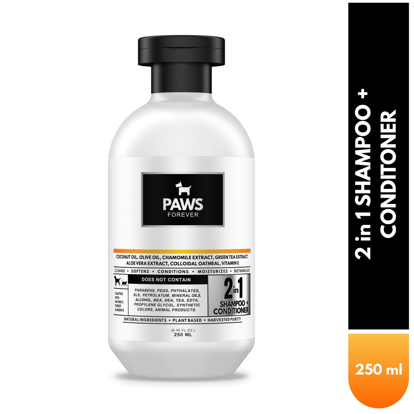 Paws Forever 2-in-1 Shampoo and Conditioner For Dogs and Cats